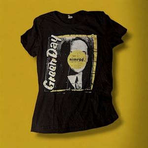 Black Unisex Green Day T-Shirt (size: Sm-Med)